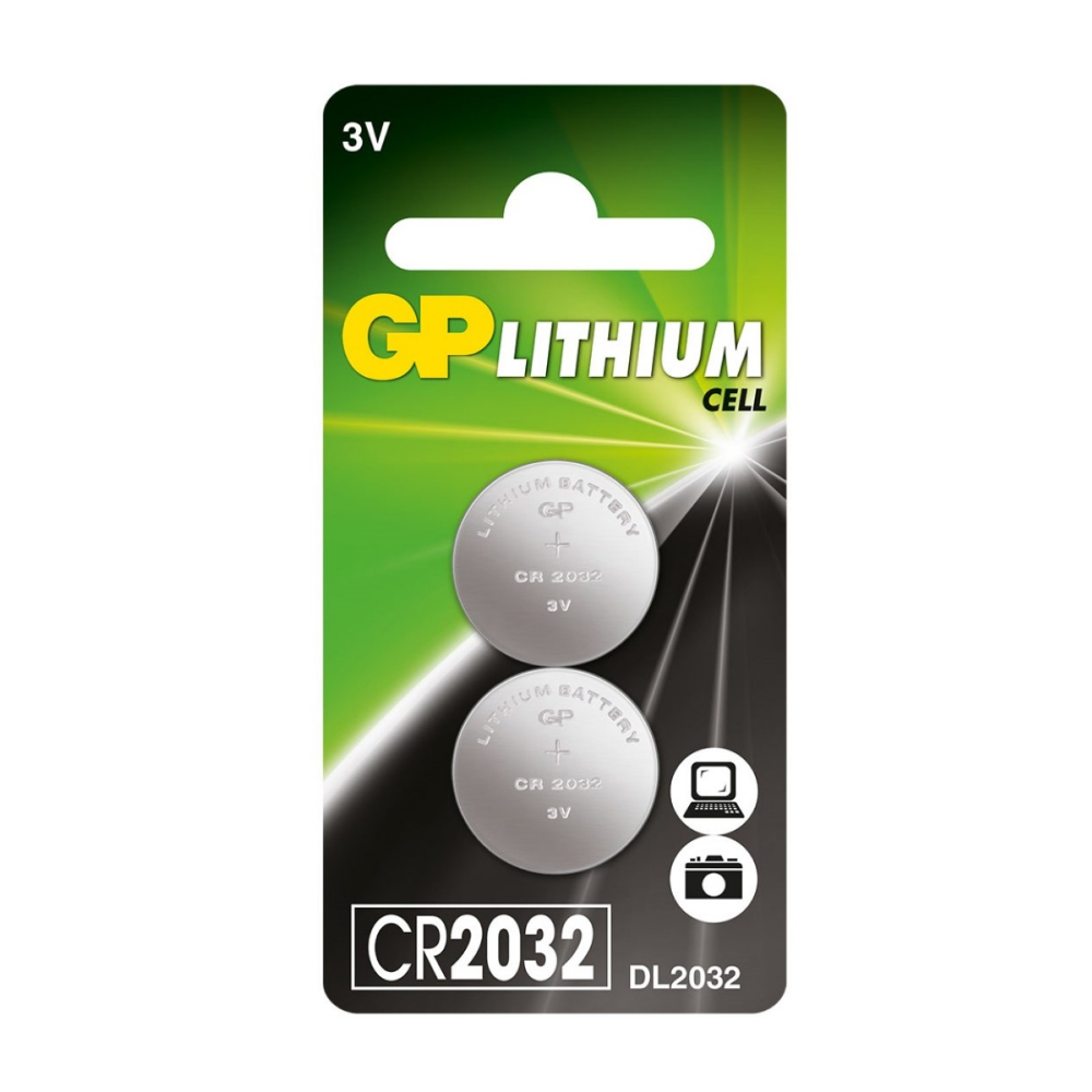 Батарейкa литиевая GP CR2032 (2шт.)